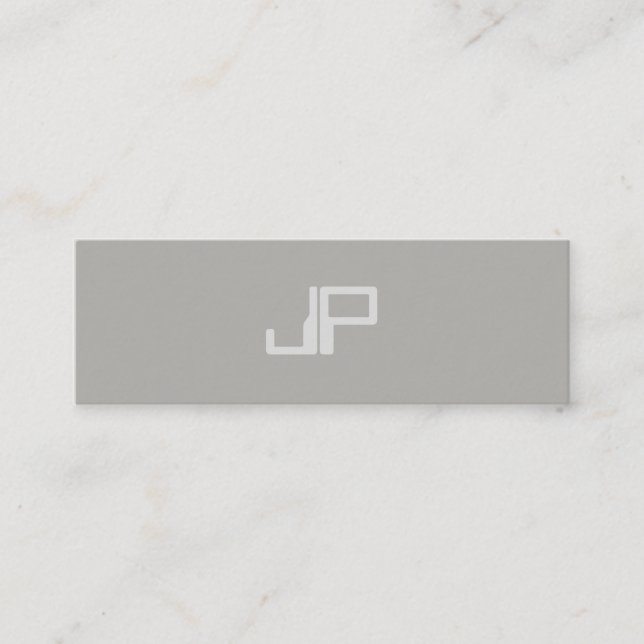 Trendy Creative Design Monogram Minimalistisch Sch Mini Visitenkarte (Vorderseite)