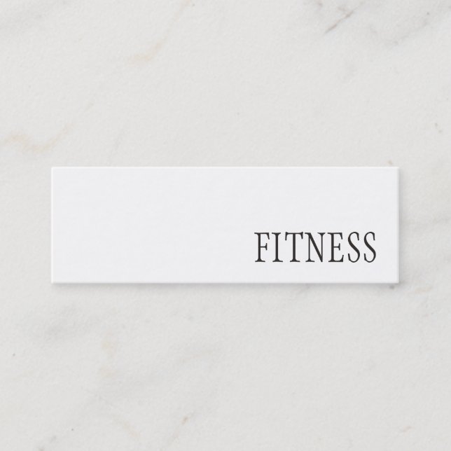 Trendy Creative Fitness Carte de visite (Devant)