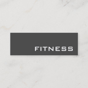 Trendy Creative Gray Fitness Carte de visite sport