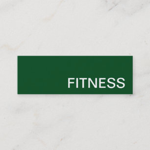 Trendy Creative Green Fitness Carte de visite