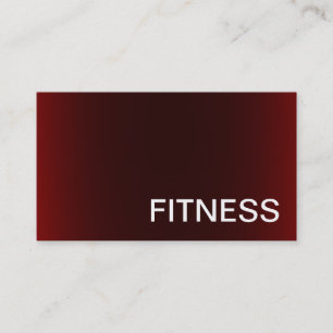 Trendy Creative Red Fitness Sport Carte de visite