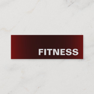 Trendy Creative Red Fitness Sport Carte de visite