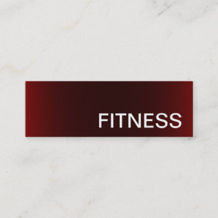 Trendy Creative Red Fitness Sport Carte de visite