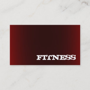 Trendy Creative Red Fitness Sport Carte de visite