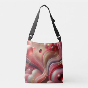 Trendy Crossbody Bag mit Abstraktem Kunstdesign Tragetaschen Mit Langen Trägern