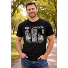 Trendy Custom Best Dad Ever Photo Baby Name &Year