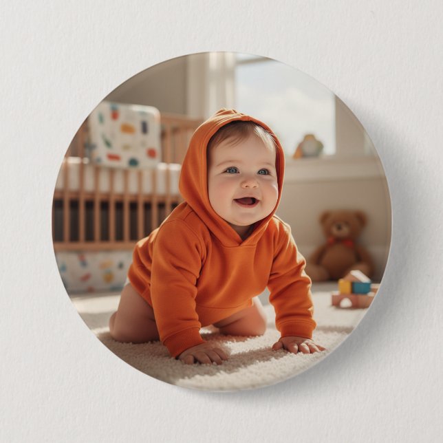 Trendy Customizable Picture Round Button for Brand (Vorderseite)