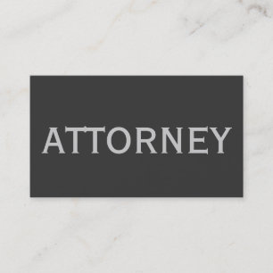 Trendy Cute Chic Plain Attorney Carte de visite