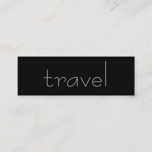 Trendy Cute Chic Plain Travel Agent Carte de visit