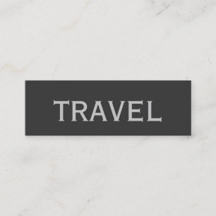 Trendy Cute Chic Plain Travel Agent Carte de visit