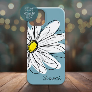 Trendy Daisy Floral Abbildung Custom name title_seo2