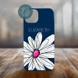 Trendy Daisy Floral Illustration - navy pink title_seo2<br><div class="desc">Ein Zen-und skurrile,  Hipster-Kunstwerk. Sie können einen Namen,  ein Monogramm oder einen anderen benutzerdefinierten Text hinzufügen. Wenn Sie die Kunst verschieben möchten,  klicken Sie auf die Schaltfläche Anpassen,  um Änderungen vorzunehmen.</div>