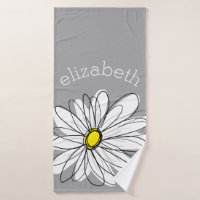 Trendy Daisy mit grau und gelb