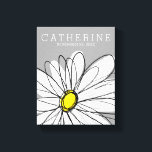 Trendy Daisy mit grau und gelb Leinwanddruck<br><div class="desc">Ein Zen-und skurrile,  Hipster-Kunstwerk. Sie können einen Namen,  ein Monogramm oder einen anderen benutzerdefinierten Text hinzufügen. Wenn Sie die Kunst verschieben möchten,  klicken Sie auf die Schaltfläche Anpassen,  um Änderungen vorzunehmen.</div>