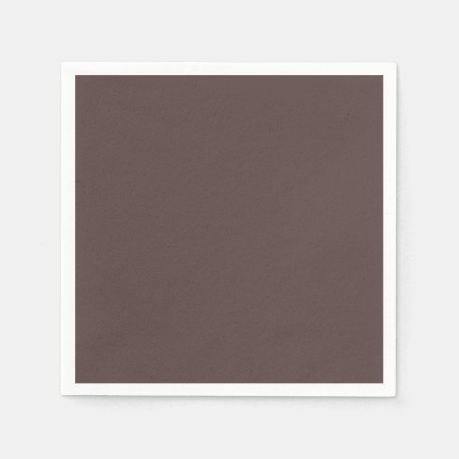 Trendy Dark Mocha Brown - Napkins Serviette (Vorderseite)