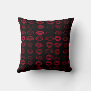 Trendy Date Night Red Lips Kissen