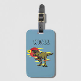 Trendy Dinosaur Personalisiert Gepäckanhänger