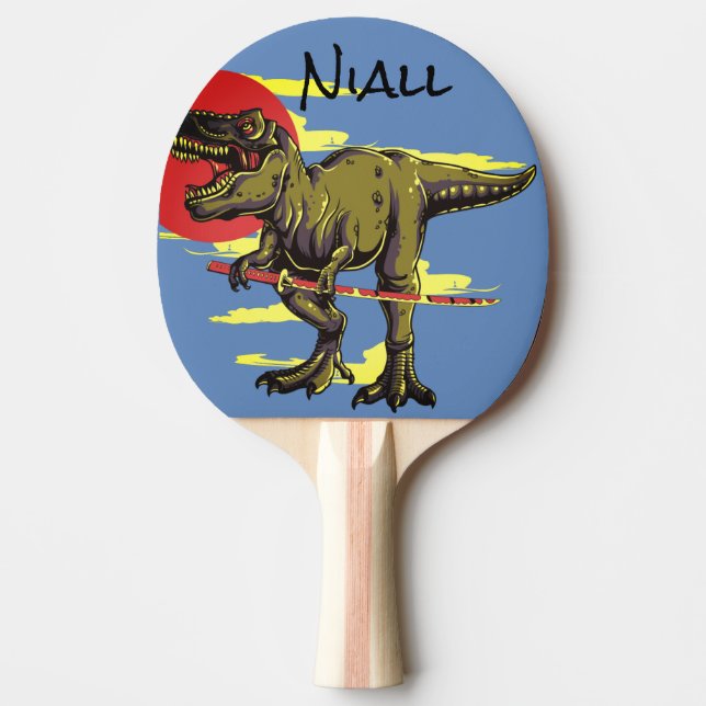Trendy Dinosaur Tischtennis Schläger (Vorderseite)