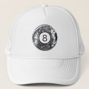 Trendy Disco Ball Retro Style 8 Ball Moderne Frau Truckerkappe