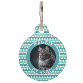 Trendy Dog Lover Present Abstract Chevron Haustiermarke