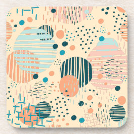 Trendy dots pattern throw pillow getränkeuntersetzer