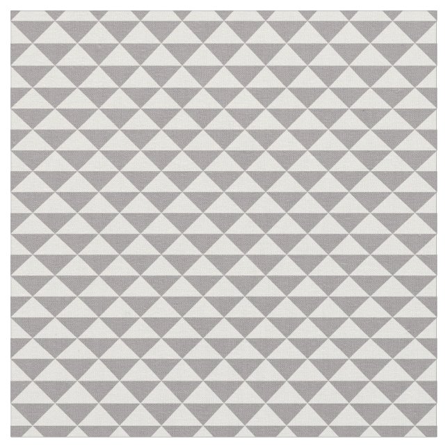 Trendy Dreieck-gemustertes Gewebe (warmes Grau) Stoff (Nahaufnahme)