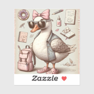 Trendy Duck Back to School Sticker Set