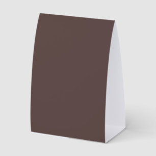 Trendy Dunkles Mocha-Braun - Papier-Tischständer Tischaufsteller