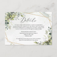 Trendy dusty green eucalyptus folien goldene Detai