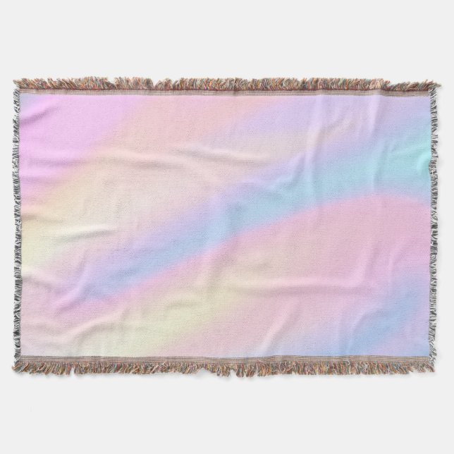 Trendy Einzigartige Pastellfarben Rosa abstrakte W Decke (Vorderseite)