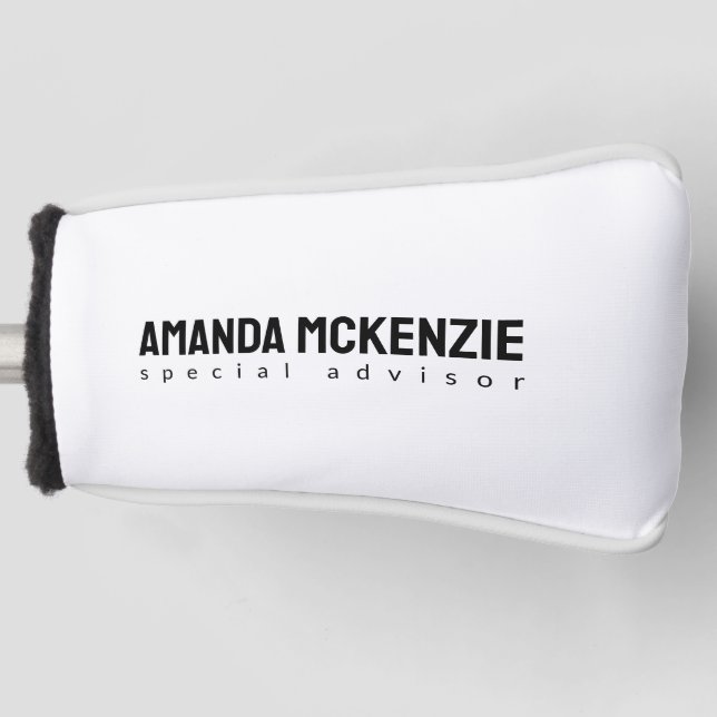 Trendy Einzigartiges kreatives Minimalistisches De Golf Headcover (Vorderseite)