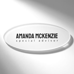Trendy Einzigartiges kreatives Minimalistisches De Namenschild