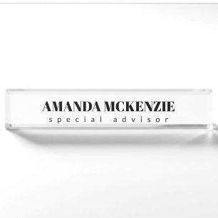 Trendy Einzigartiges kreatives Minimalistisches De Namensplakette