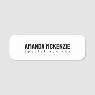 Trendy Einzigartiges kreatives Minimalistisches De Namensschild