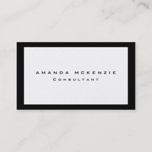 Trendy Einzigartiges kreatives Minimalistisches De Visitenkarte