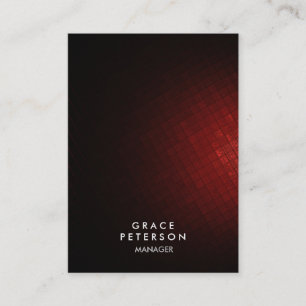 Trendy Elegant Dark Red Tiles Beruflich Moderne Visitenkarte