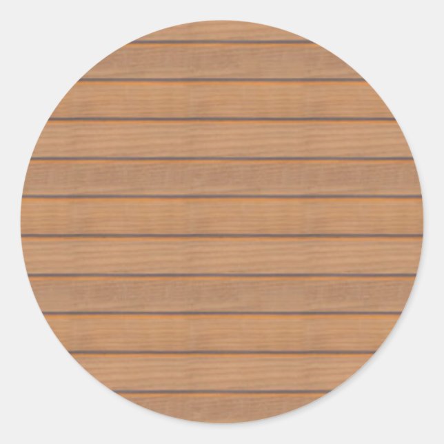 Trendy Elegant Design Nature Blank Wood Template Runder Aufkleber (Vorderseite)