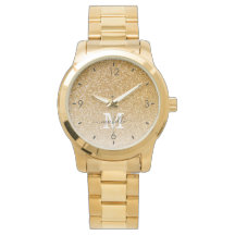 Trendy Elegant Gold Glitzer Monogram Vorname