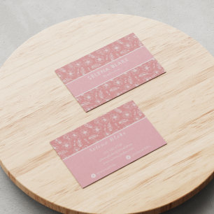 Trendy & Elegant   kühl Stilfloral Visitenkarte