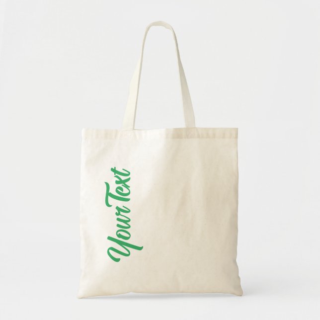 Trendy Elegant Moderner Handschriftentext Tragetasche (Vorne)