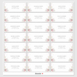 Trendy Elegant Wildblume Floral Guest Address Aufkleber