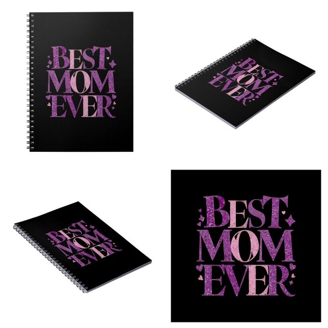 Trendy Elegante Beste Mama Notizblock (best mom ever notebooks Trendy Typography)