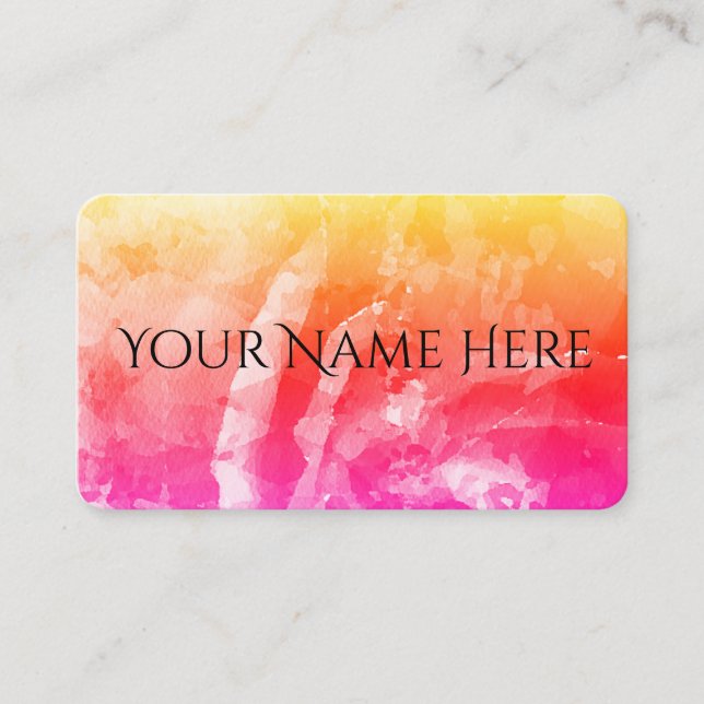 Trendy Elegante Business Cards Visitenkarte (Vorderseite)