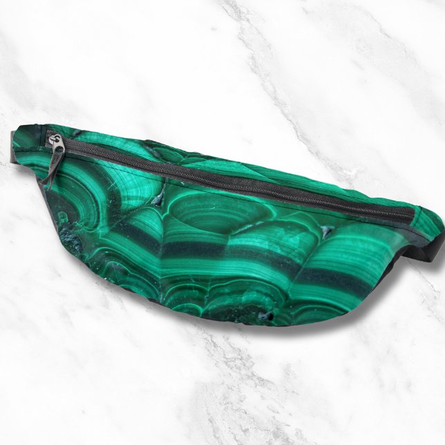 Trendy Elegante Green Malachite Crystal Stone Bauchtasche (Trendy Elegant Green Malachite Crystal Stone Fanny Pack)