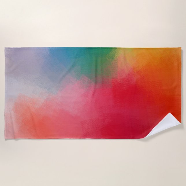 Trendy Elegante Moderne Abstrakte Blank  Strandtuch (Vorderseite)