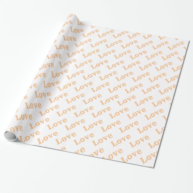 Trendy Elegante Moderne Liebe Valentine Geschenkpapier (Ungerollt)