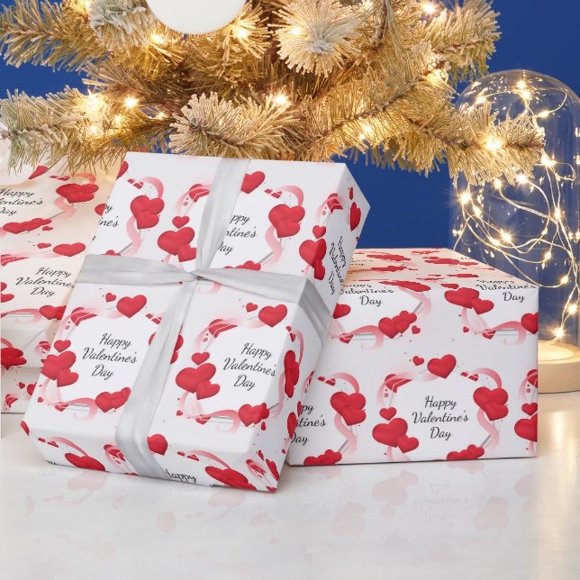 Trendy Elegante Moderne Liebe Valentine Geschenkpapier (Feiertage)