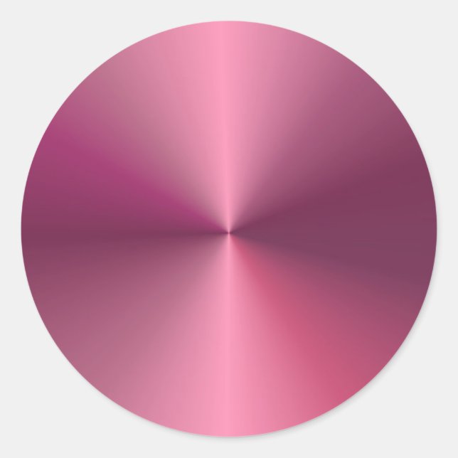 Trendy Elegante rosa Lila Blankovorlage Runder Aufkleber (Vorderseite)