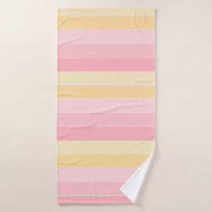 Trendy Elegante, rosa, Lila-gelbe, weiße Farben Badehandtuch