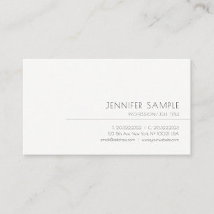 Trendy Elegante Sleek Beruflich Modernes Schlichte Visitenkarte